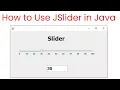 How to Use JSlider in Java