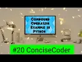 Compound Operators Example - ConciseCoder Beginners