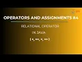 Mastering Relational Operators in java