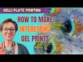 A double ghost print and EASY REVERSE PAINTING makes a standard gel print into fascinating art