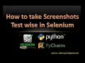 Capture Screenshot in Selenium Webdriver using python