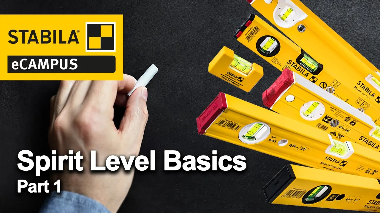 STABILA eCampus: Spirit Level Basics Part 1 — Vial Installation System and Measuring Accuracy