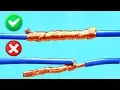 AWESOME IDEA HOW TO TWIST ELECTRIC WIRE TOGETHER