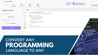 How to convert a Programming Language to another in just one click using Kodezi