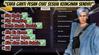cara ganti voice chat pesan cepat di ff sesuai keinginan kita keren2 pesan nya 