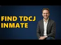 How Do I Search for an Inmate in TDCJ