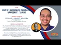 RDM 101 Records and Information Management Training 2 HOURS FULL COURSE