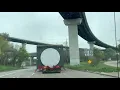 ESCORTING AN OVERSIZED LOAD THROUGH HOUSTON WITH A POLICE ESCORT PART 2 FULL