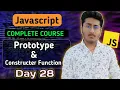 Prototype Constructer Function in JavaScript JavaScript Tutorial In Hindi
