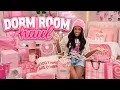 My HUGE Pink Dorm Room Haul College Move In Prep