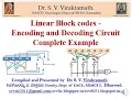 Linear Block codes - Encoding and Decoding Circuit Complete Example