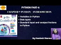 Python Part 6 Python Variables and data types