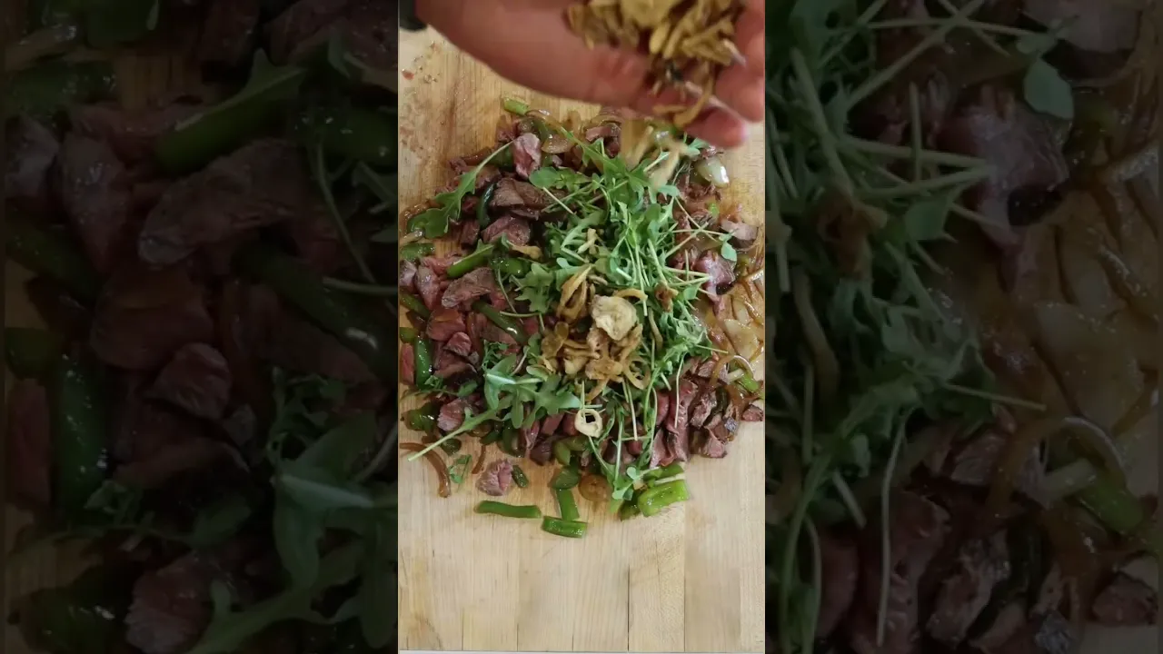 Chopped Steak Salad Sandwich