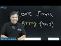 Array in Java What is an Array Hindi