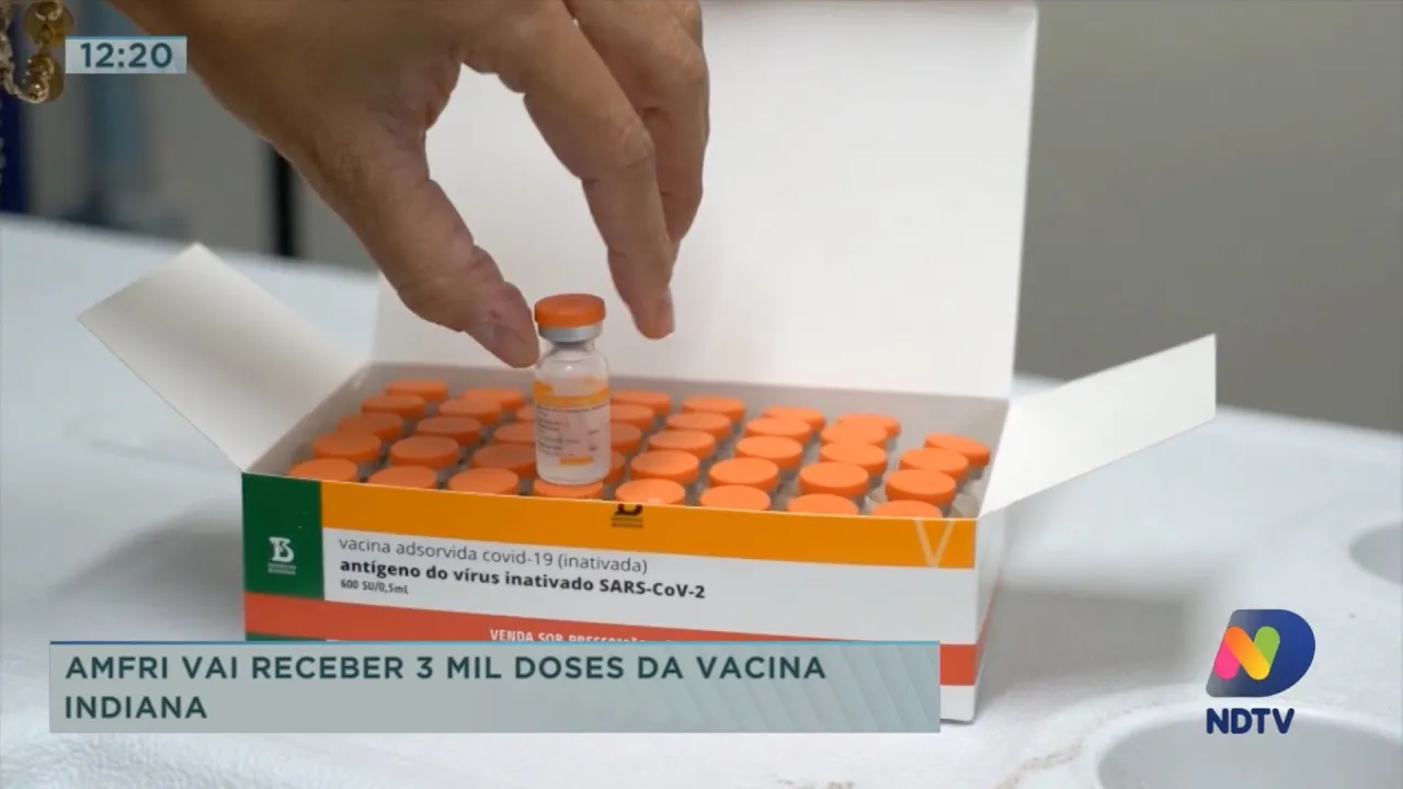 AMFRI vai receber 3 mil doses da vacina indiana