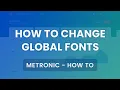 Below v7 0 How To Change Global Fonts - Metronic Admin Theme