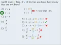 GRE Math Word Problems Variables in Answer Choices Algebraic Input-Output Tips
