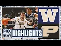 Washington Huskies vs No 5 Purdue Boilermakers Highlights FOX College Hoops
