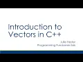 Introduction to Vectors in C Tutorial