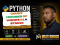 How to count Number of Words in a String using Python
