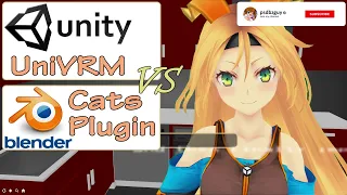 UNITY UniVRM Cats Blender Plugin converted 3D anime models comparison