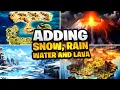 Adding Rain Snow Water and Lava in Construct 3