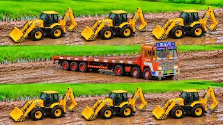 Jcb loading sand tippers | jcb video | jcb cartoon video | jcb videos jcb new trending video