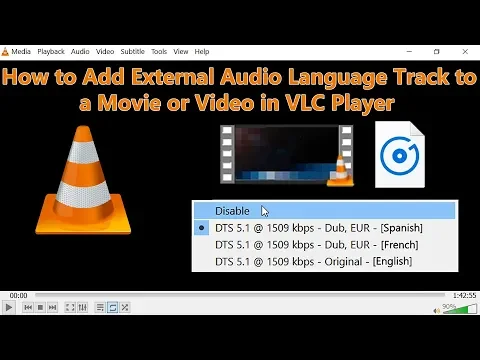 Download MP3 How to Add External Audio Language Track to a Video or Movie in VLC Player