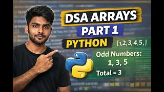 DSA Series Arrays Part 1 Count Odd Numbers in Python Array