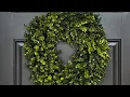 Upgrade Your Front Door Wreath Using The Boxwood Front Door Wreath