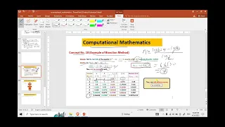 Computational Mathematics Concept No 18 Example of Bisection Method