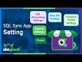 Unicart SQL Sync App Settings