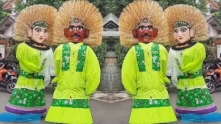 ondel ondel betawi spesial sanggar bintang sartika pakai seragam lengkap