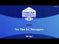 FinCap Friday Tax Tips for Teenagers Hosted by missbehelpful
