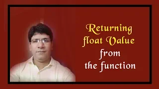 Returning value from the function C language