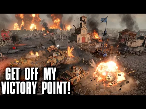 GET OFF MY VICTORY POINT! | Company of Heroes 3 4v4