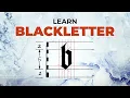 EASY Gothic Calligraphy Alphabet Tutorial - Learn Blackletter