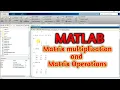 MATLAB Matrix Multiplication Hindi Define matrix in MATLAB Matrix Multiplication in MATLAB