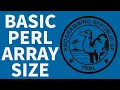 How To Get The Array Size In Perl - Beginners Programming Tutorial 2022