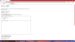 Array-1 start1 Java Tutorial Codingbat com