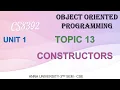 CS8392 - OBJECT ORIENTED PROGRAMMING