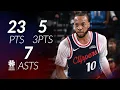 Darius Garland 23 pts 5 threes 7 asts vs Knicks season