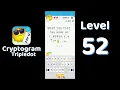 Cryptogram Tripledot Level 52 Answer SolutionGuruji