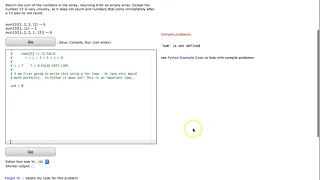 Codingbat - sum13 Python
