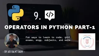 09 Operators In Python Part-1 Python Tutorial Complete Python By Arihant Jain