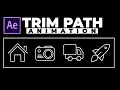Trim Path Animation - After Effects Tutorial