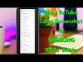 How to take long screenshot in samsung mobile Scrolling Screenshot Works For All Samsung Phone