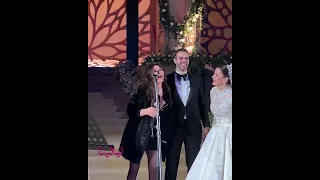 من حفل زفاف شام الذهبي أصاله تغني دويتو مع اليسا دندنها