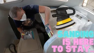 Did you miss the Sanding party?| DIY Catamaran interior work in progress – S02 E21