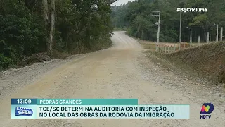 TCE investiga inconsistências técnicas em obra da Rodovia da Imigração em Pedras Grandes